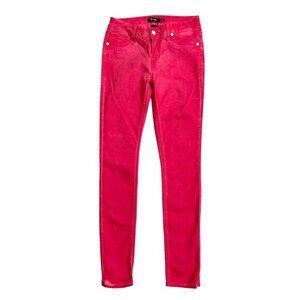 Miss Me Jeans Mid Rise Skinny Red Coated SZ 29